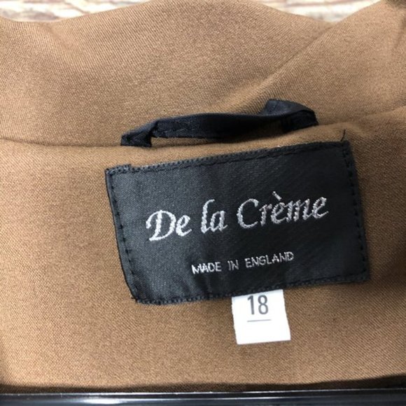 De La Creme 16 US 1201 Double Breasted Trench Coat - Picture 4 of 8